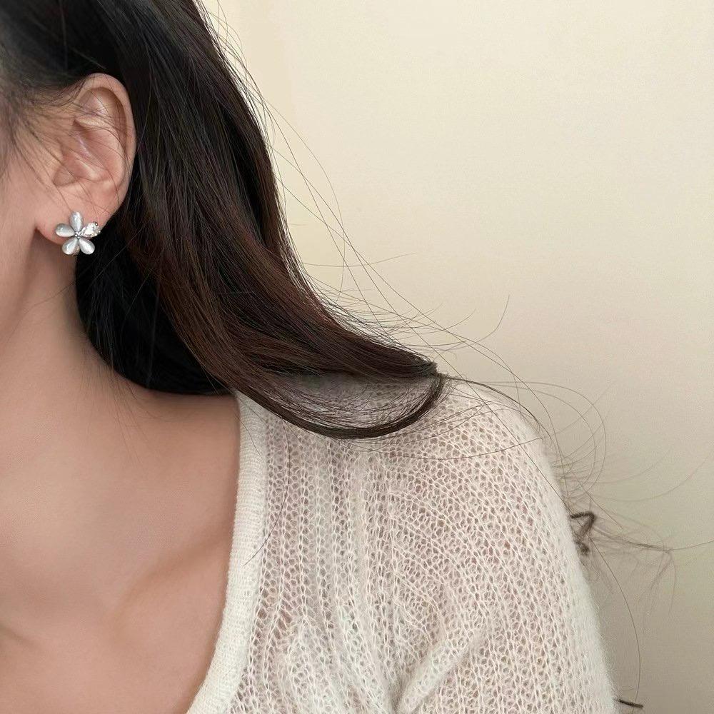 Flower Hoop Earrings