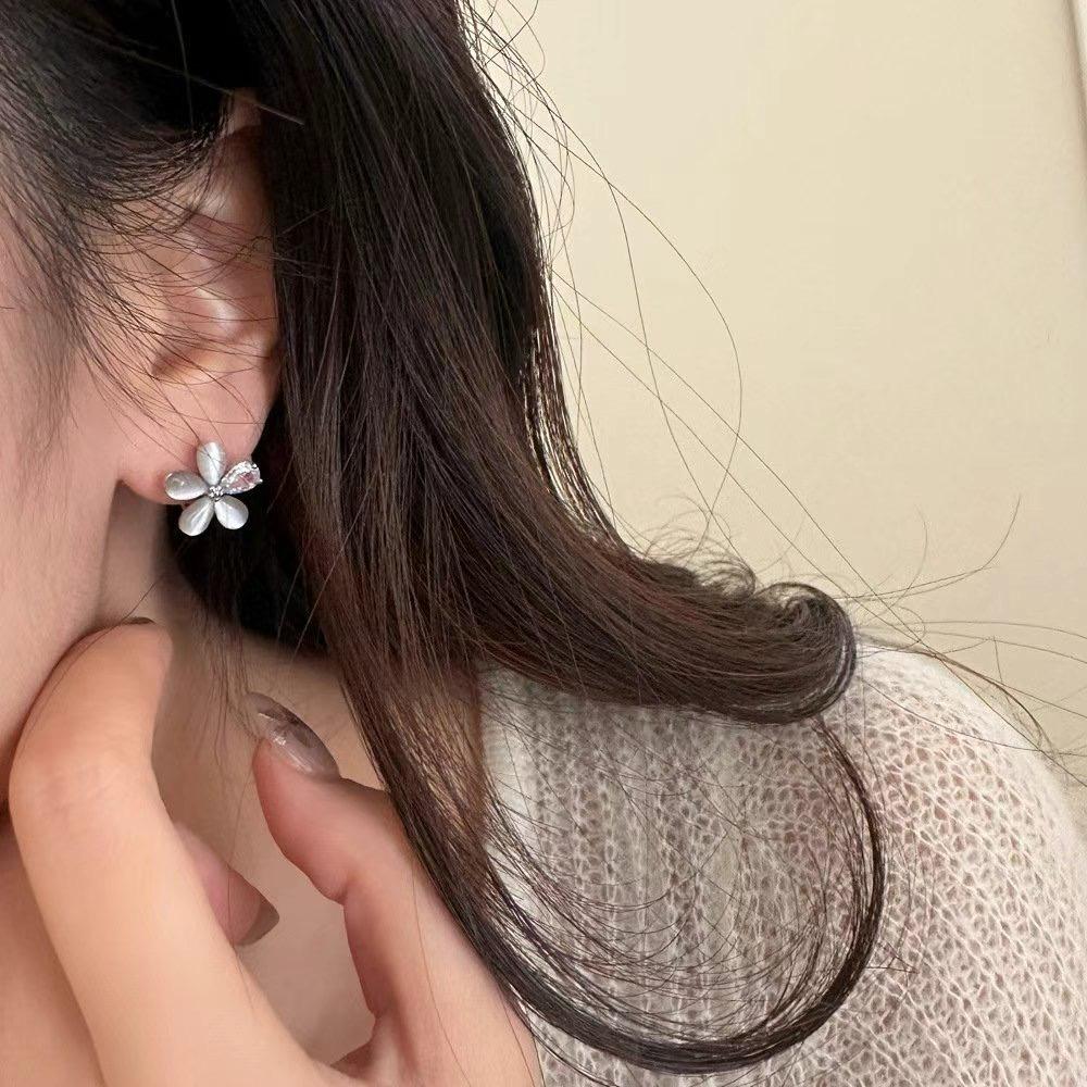 Flower Hoop Earrings