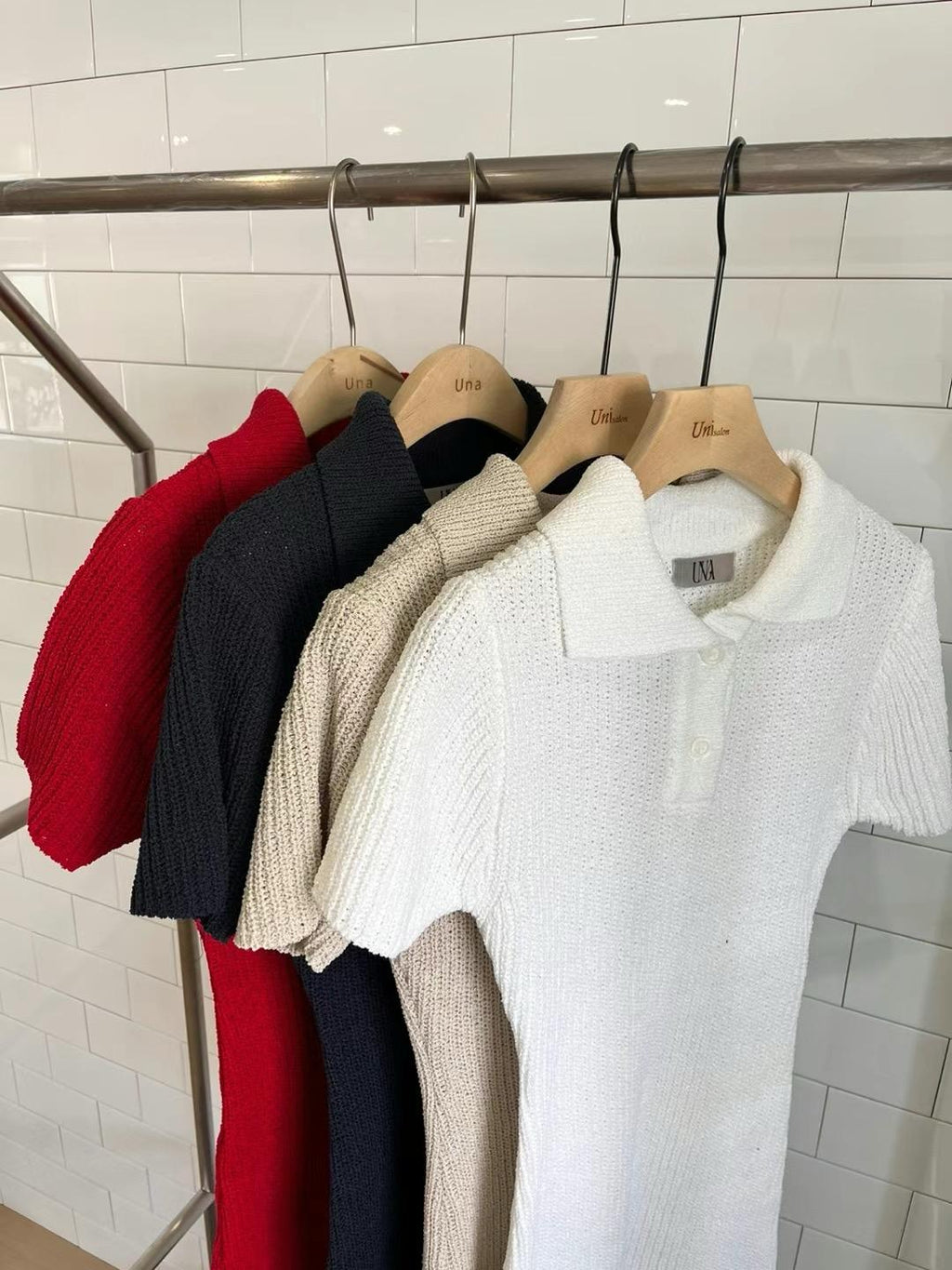 Short Sleeved Sweater Dress *4 Colors