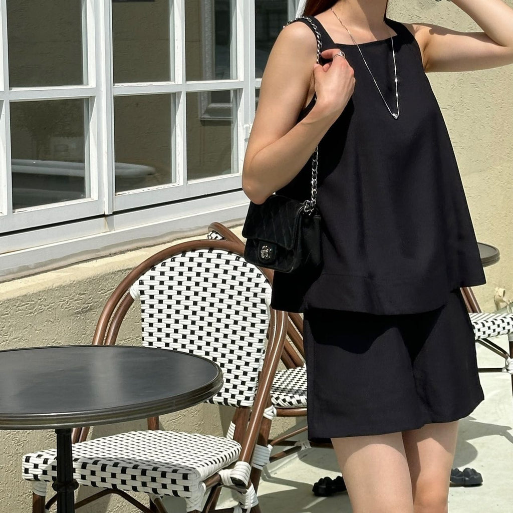 Linen Casual Shorts Set *3 Colors