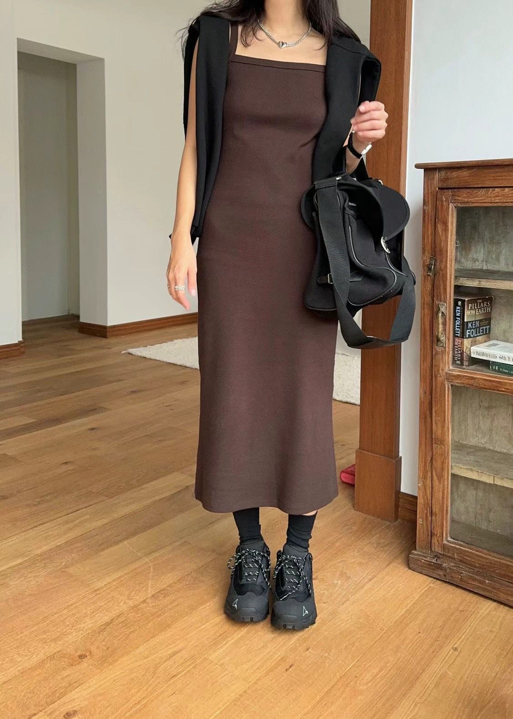 Square Neck Sleeveless Maxi Dress *3 Colors