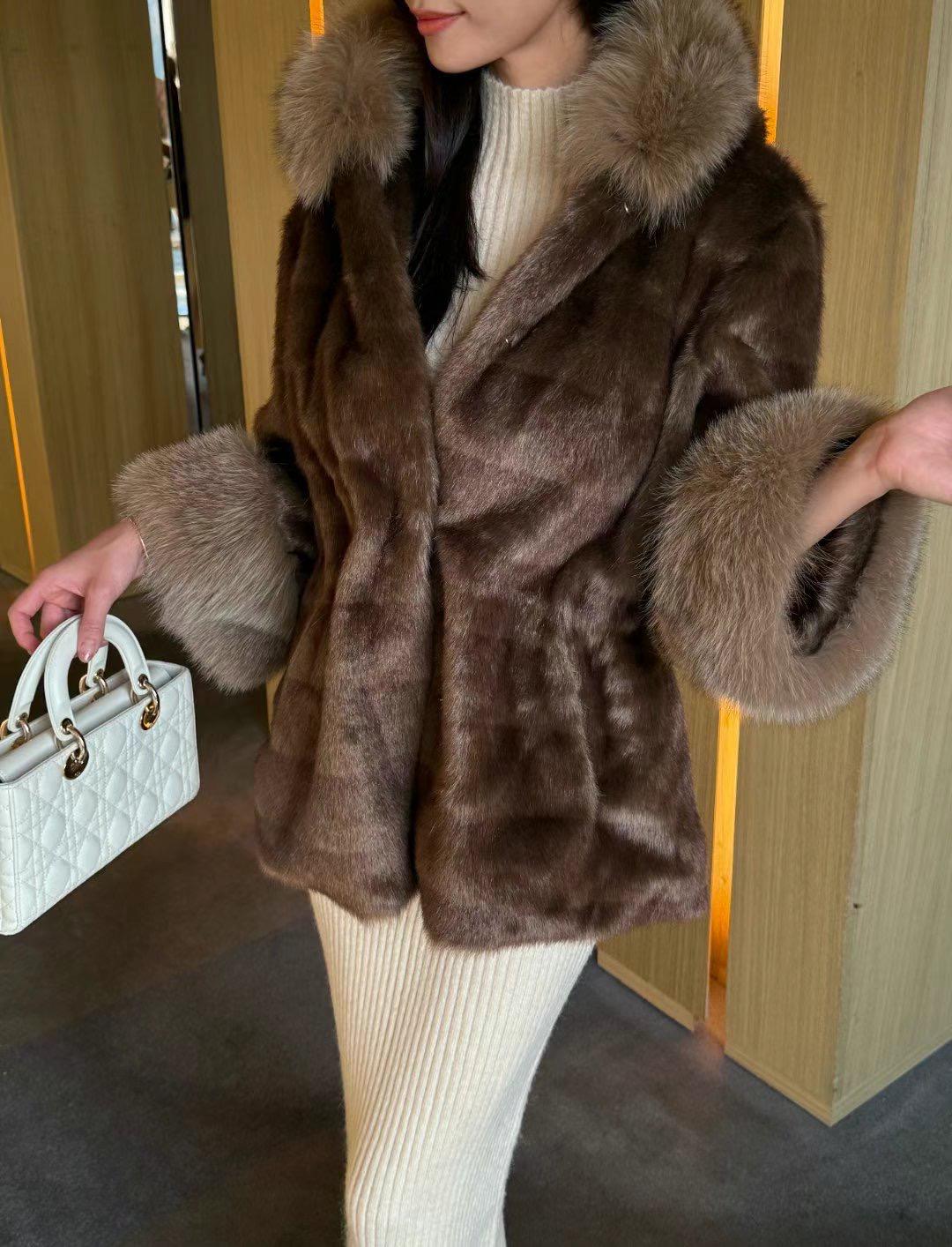 Fur Collared Coat *4 Colors